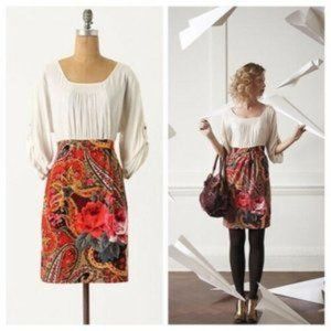 Anthropologie Edme & Esyllte Easy as Pie Dress 4 S EUC Autumnal Midi Dress
